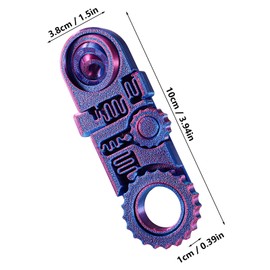 Lyreh 3D Printed Gear Spinner Fidget Toy, Fidget Ring Sensory Rotating Fingertip Toys Anxiety Relief and Focus Tool for Adults Killing Time, Positive Gifts, Classroom Rewards, Birthday Party Favors