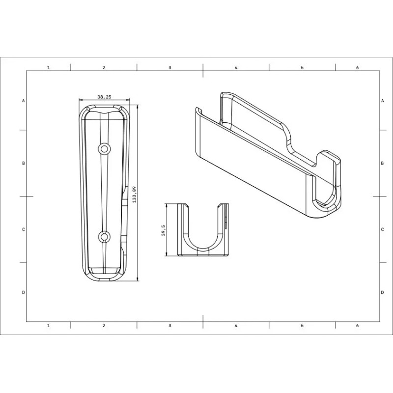 3DEXCEL Mounting Bracket for Bose A30 Aviation Headset Controller Mount