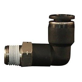 Milton S-2202-10 3/8" MNPT 3/8" OD Push to Connect Swivel Elbow