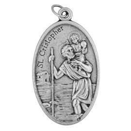 1.75" Large Oval Saint Medal | 10 Subjects | Perfect Pedant for Any Chain or Necklace | Christian Jewelry, Metal