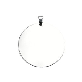 10 dijes de acero inoxidable con estampado en blanco para etiqueta de perro, discos en blanco, grabado en blanco (disco de 30 mm)
