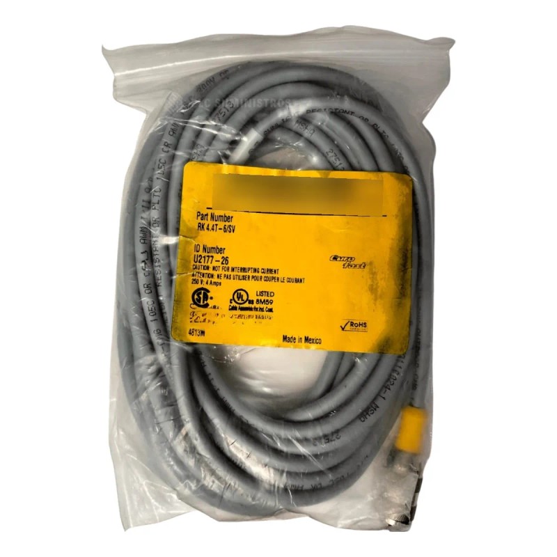 Turck Rk 4.4t-6/sv Id U2177-26 Cable Conector Hembra 6m