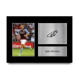 HWC Trading A4 John McGinn Aston Villa Gifts Printed Signed Autograph Picture for Football Fans and Supporters