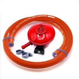 DN Autogas Parts 27mm clip on type propane gas pressure regulator 1.5Kg/h + high pressure hose 2 meters