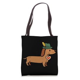 Cute Oktoberfest Dachshund Sausage Dog German Costume Gifts Tote Bag