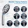 UCLIMAA High Pressure 48-Settings Shower Head with Handheld Shower,Drill-Free 3-Way