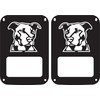 JeepTails Pitbull Dog tail lamp light covers Compatible with Jeep