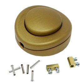 Foot Pedal Switch Gold + Ferrules + Connection Clamps for 2G/3G Cable 250V 2A Foot Switch Cord Switch