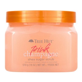 TREE HUT, Pink Champagne Shea Sugar Scrub, Exfoliante Corporal de Azúcar Natural con Manteca de Karité y Esencia de Champán Rosa, Exfolia e Hidrata...