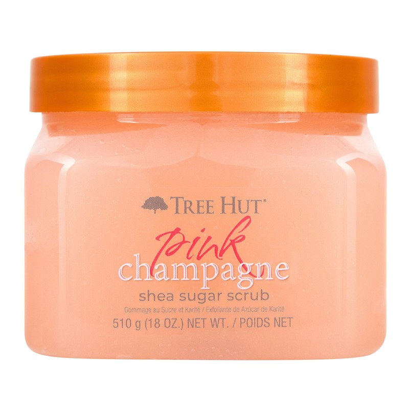 TREE HUT, Pink Champagne Shea Sugar Scrub, Exfoliante Corporal de