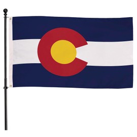 Evergreen Colorado State Flag 3x5 Outdoor Double Sided, Colorado Flags for Outside with Grommets, 3-Ply Banners for Garden Patio, Indoor Wall Decor for Room, Works with Standard Estate Flagpole