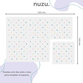 Tapete Para Bebé Puntos De Colores Espacio Seguro Suave Color Nombre Del Diseño