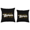 Beekeeper Honeycomb Bee Throw Pillow