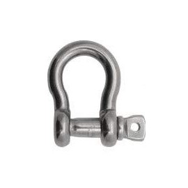US Stainless Stainless Steel 316 Anchor Chain Shackles Boats Sailing Fishing Mooring (5/16" (8mm) x 10' with 3/8" US Style Bow Shackle)