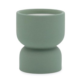 Paddywax Scented Candles Form Collection Artisan Candle in Textured Ceramic Vessel, 6-Ounces, Spanish Moss