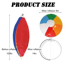JNGTKL Beach Ball 32cm, 4 Pcs Inflatable Ball, Colorful Beach Balls Inflatable, Carnival Blow Up Beach Ball, Inflatable Pool Toys, Outdoor Pool Balls For Beach Games Photo Props