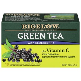 Bigelow Tea Green Tea Elderberry Plus Vitamin C, 18ct