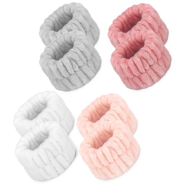Crosize Crosize 8 Pcs Microfiber Wrist Bands for Washing Face,
