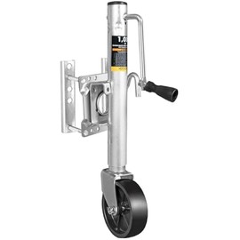 Torin 1000 lbs Trailer Jack with Wheel, Heavy Duty Swivel Boat Trailer Jack Single Whee, 10" Lift, Bolt-on Trailer Tongue Jack for RV Boat ATR39001B