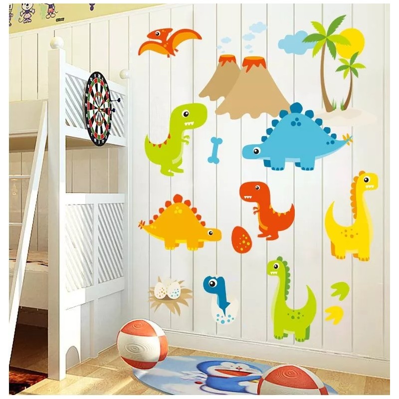 DaraBaby Vinil Decorativo Infantil Animales Dinosaurios Sala Cuarto