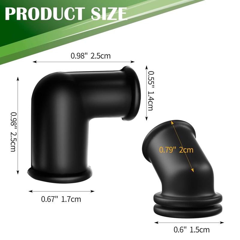 3 Set rubber 45° 692187 66578 and 90°692189 67838 Breather