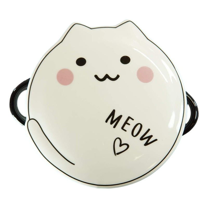 Ebros Pack Of 2 Stoneware Porcelain Cartoon Anime Maneki Neko