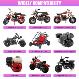 CILOYU PWK Carburetor Kit Replacement for Predator 212 224cc 196cc 6.5hp Engine Coleman CT200U CT200U-EX BT200X KT196 Baja Warrior Trailmaster MB200 Go Kart Parts W/Mini Bike Throttle Assembly