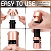 AUGHOA Stainless Steel Champagne Stoppers with Silicone, Reusable Wine Stopper