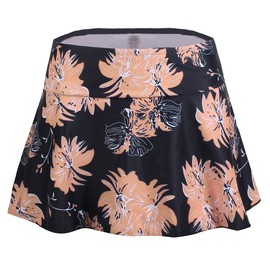 FLYILY Women's Sports Swimming Shorts Boyleg Board Shorts Beach Bikini Tankini Bottoms Swimwear Swimsuits, 1-Blackflower