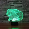 SUPERRUIDALONG 3D うさぎ リモコン 16色 ナイトライト イリュージョン アクリル LED テーブル
