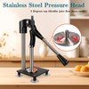 Dsyisvia Black Heavy Duty Hand Juicer Press,Metal Lemon Squeezer with