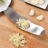 Stainless Steel Garlic Crusher 2 PCS, Household Garlic Mincer Press