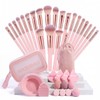 Brochas para Maquillaje con Bolsa 41pcs,Set de Brochas para Maquillaje