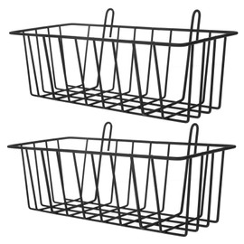 Mipcase 2pcs Rabbit Hay Feeder: Metal Bunny Cage Racks Hanging Hay Rack Guinea Pig Hay Holder Dispenser for Rabbit Chinchilla Cage