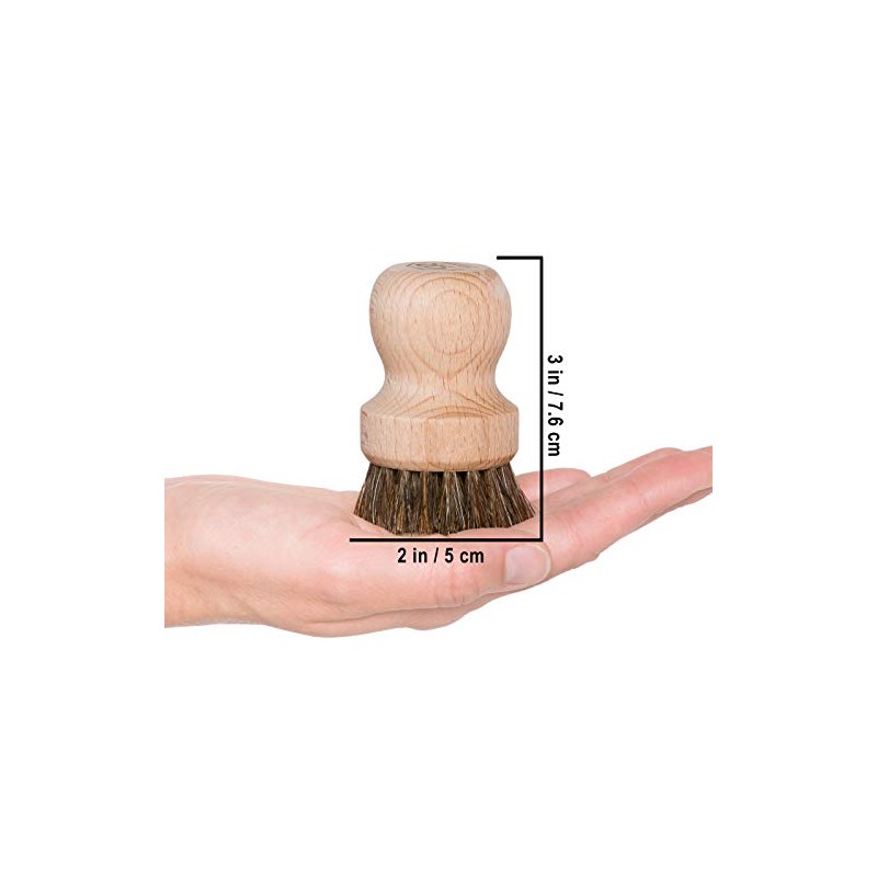 Redecker 750608 Portafilter Brush 5.5 cm Beech Wood & Horsehair
