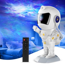 XIAOER Astronaut Galaxy Projector, Star Projector Night Light for Bedroom, Starry Nebula Space Projector Ceiling Lamp with Timer and Remote Control for Kids Adults
