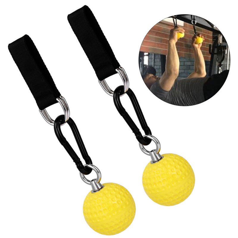 Yellow Pull Up Arm Strength Training Hanging Ball Gym Exercise