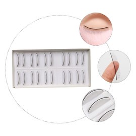 Minkissy 4sets Eyelash Training Kit Stick Lashes White Lash Tape False Eyelash Strip for 10pairs*4