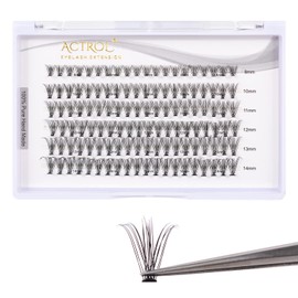 Cluster Eyelash Extensions 120Pcs Mixed Individual Lash DIY 20D 0.07C Curl 8-14Mix Natural 20Roots Lashes Makeup Tools