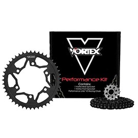 Vortex 3-Ck6385 Sprocket/Chain Kit Stl/Stl 14/43T Sil Sx3 520-112L Blk