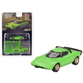 DCD Lancia Stratos HF Stradale Mini GT 1/64 Scale Diecast Model Car Green (Verde Chiaro) Limited Edition 1200 Pieces Worldwide