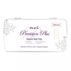 nsi Square Nail Tips (Natural)  200 Ct