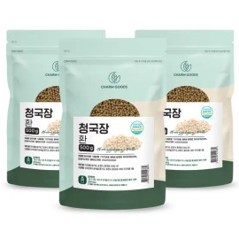 Charm goods Cheonggukjanghwan Pure 100% domestic soybean fermented soybean paste 3 packs / 청국장환 순수 100% 국내산 대두 콩 발효 청국장 3팩