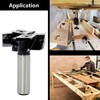 Akylin CNC Spoilboard Surfacing Router Bits, 1/2 Inch Shank Slab