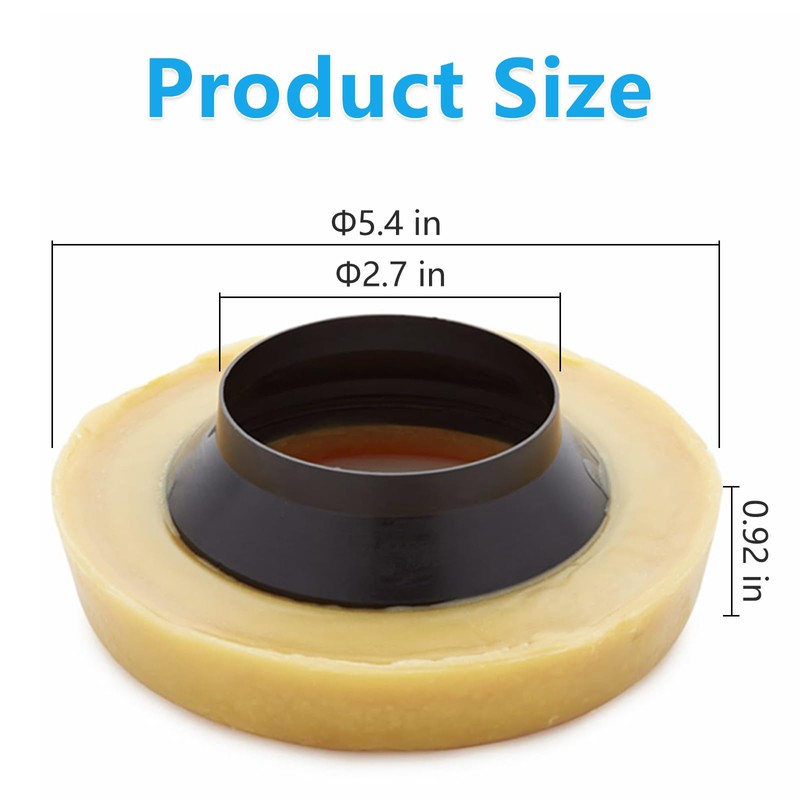 Toilet Wax Ring Replacement Kit, Wax Ring for Toilet Base