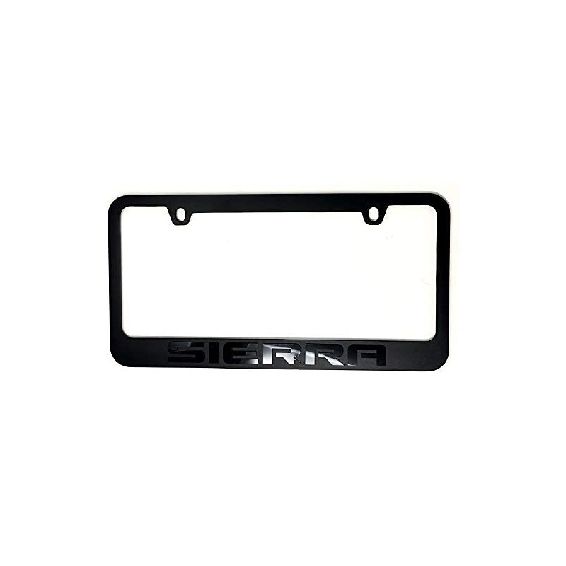 GMC Sierra Stealth Blackout License Plate Frame