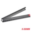 SagaSave Metal Foldable Ruler, 0-300MM Simple 90 Degree Aluminum Alloy
