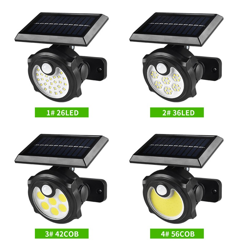 36LEDs Solar Powered Wall Lights with Ground Stake Human Induction
