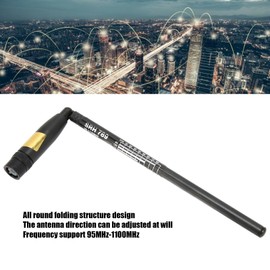 BNC Antenna 2 Way Radio Antenna 95MHz-1100MHz Broadband Portable Radio Telescope Antenna for TK100 TK200 TK210 Radio Antenna with Folding Structure