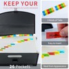 Uquelic Expanding File Folder 26 Pockets - Upgraded Durable Buckle
